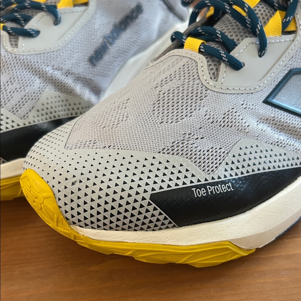 New Balance Gray and Yellow Athletic Shoes - Picture 12 of 12